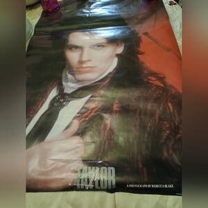 Vintage Rare 1980's John Taylor Duran Duran Photograph Signed Poster
